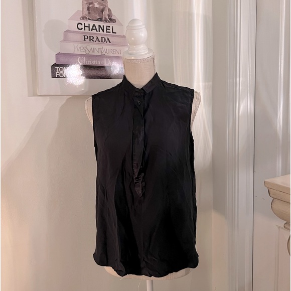 Rag and Bone 100% Silk Scarlet Silk Blouse Relaxed Fit Top $295.00 Small - Picture 6 of 10